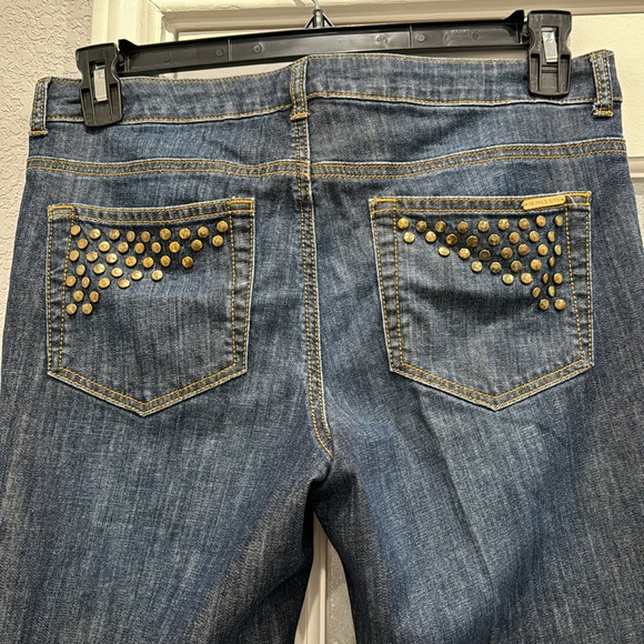 Slightly used, only worn one time, Michael Kors jeans, dark denim, size 8. - Picture 2 of 6